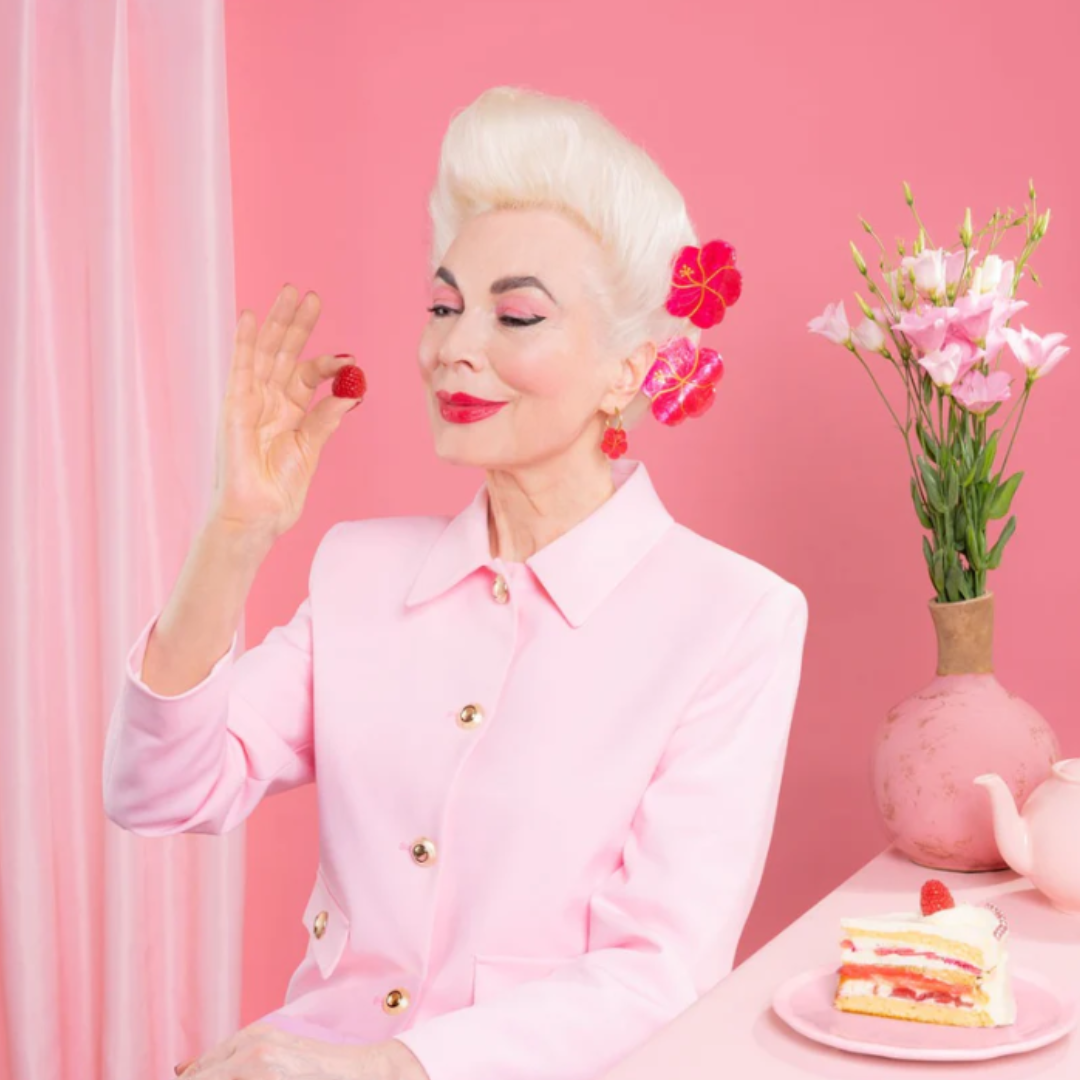 Boucles d'oreilles Hibiscus