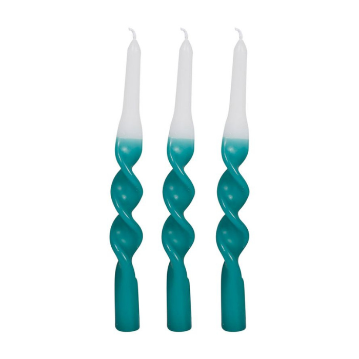 3 Bougies Chandelle Emeraude