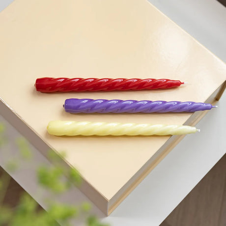 3 Bougies torsadées Bravo