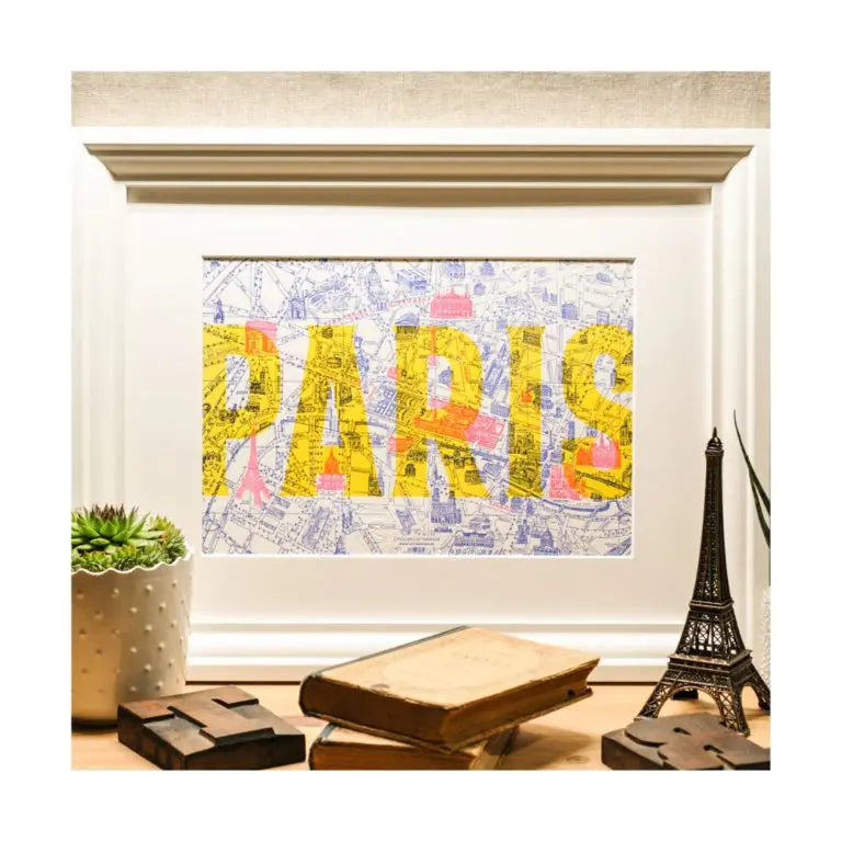 Paris Map Poster