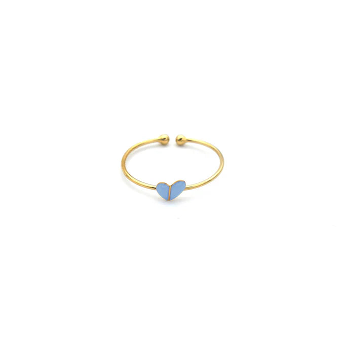 Bague Mini Coeur Bleu