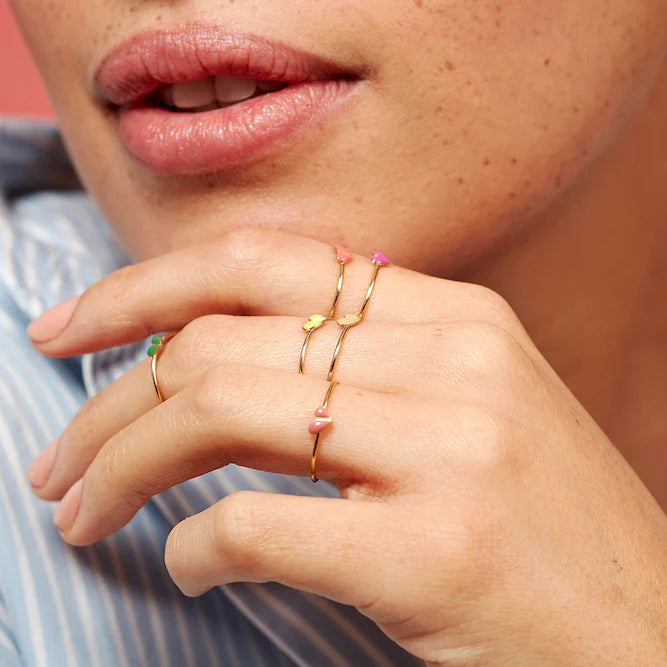 Bague Mini Coeur Rose