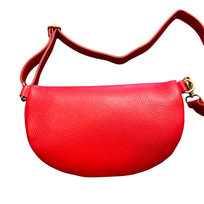 Banane Cuir Grainé Rouge