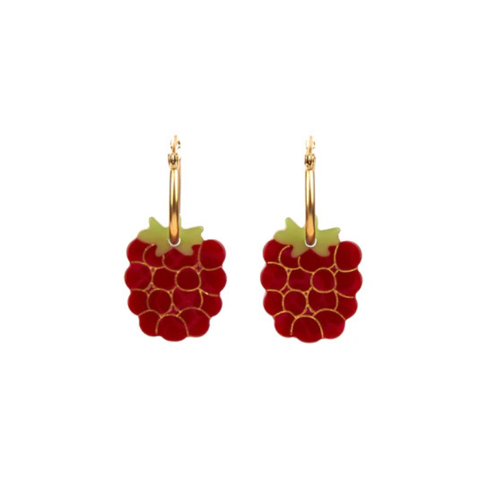 Boucles d'oreilles Framboise