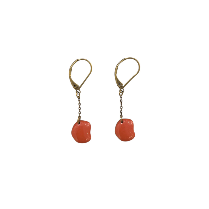 Boucles d'oreilles Gaïa Rouille