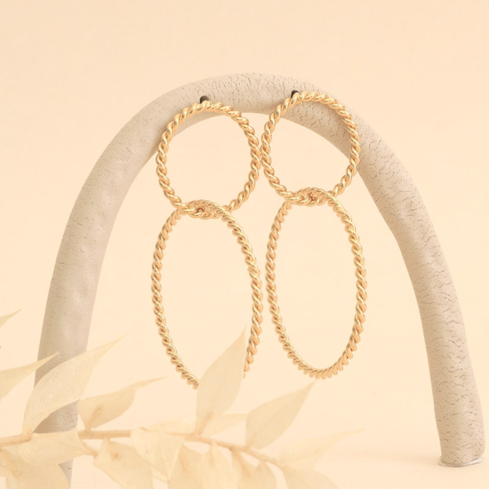 Boucles d'Oreilles Essentiel Torsade