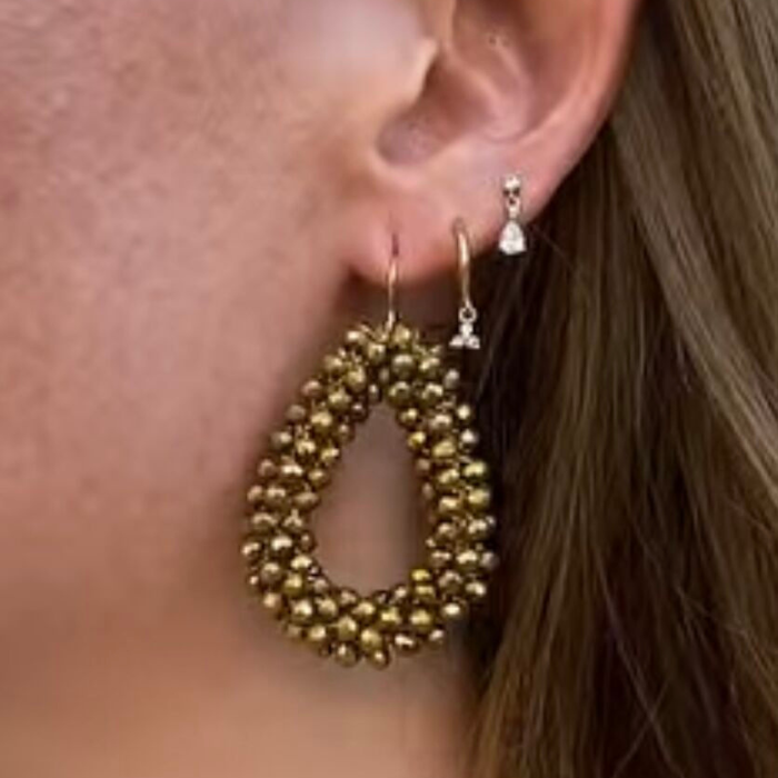 Boucles d'oreilles Goutte Bronze