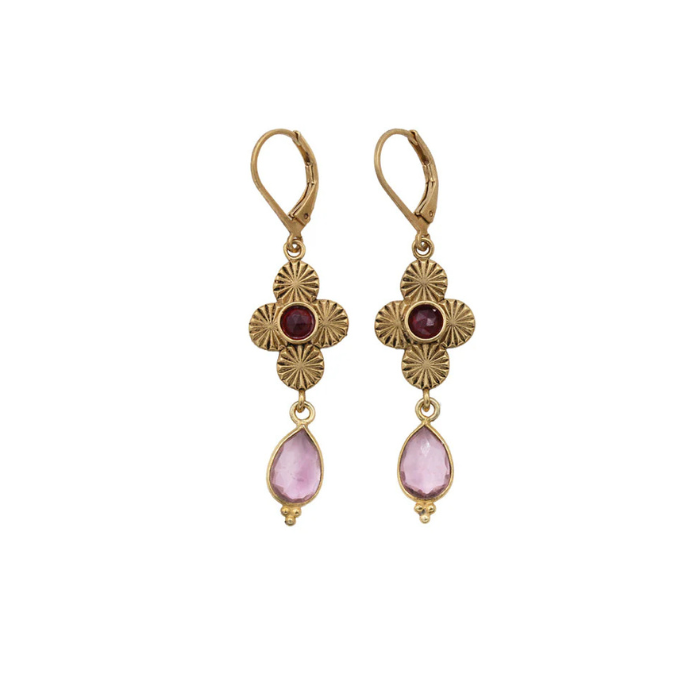 Boucles d'oreilles Simone Trèfle