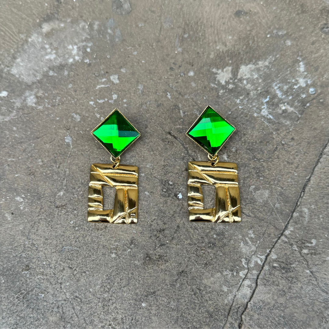 Boucles d'oreilles Yves Vert