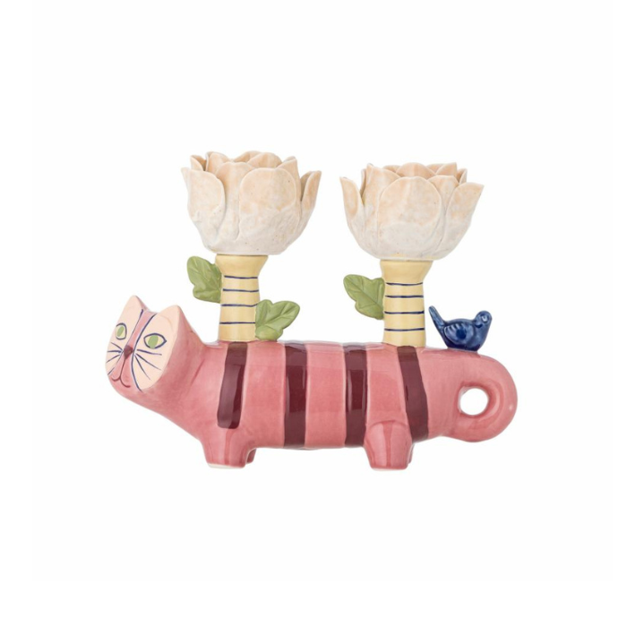 Bougeoir Chat Double