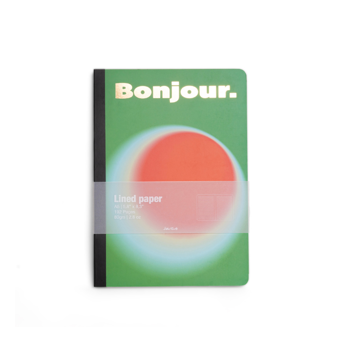 Carnet Bonjour Vert