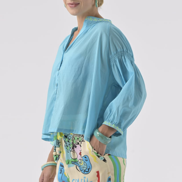 Chemise Daniele Azur