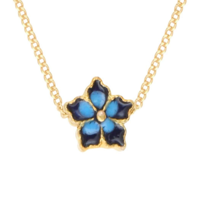 Collier Fleur Bleue Sia