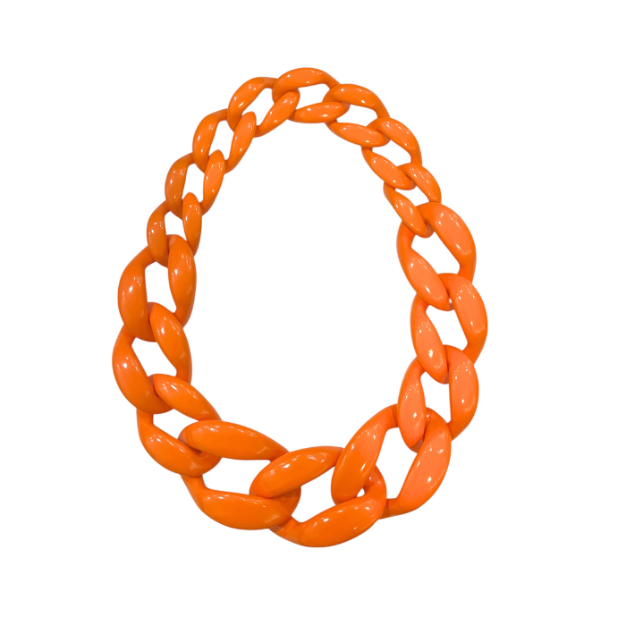 Collier Maillons Orange
