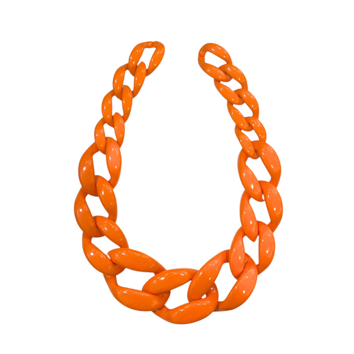 Collier Maillons Orange