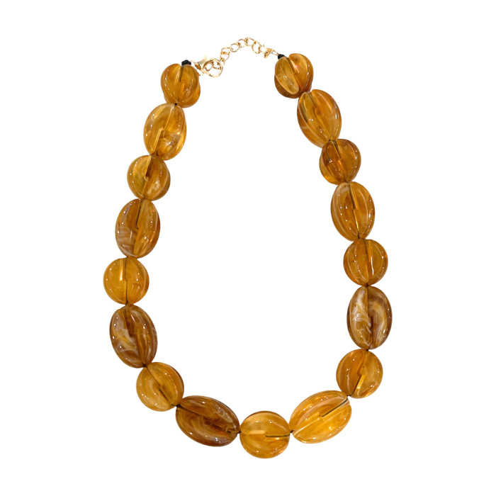 Collier Ovaline Caramel