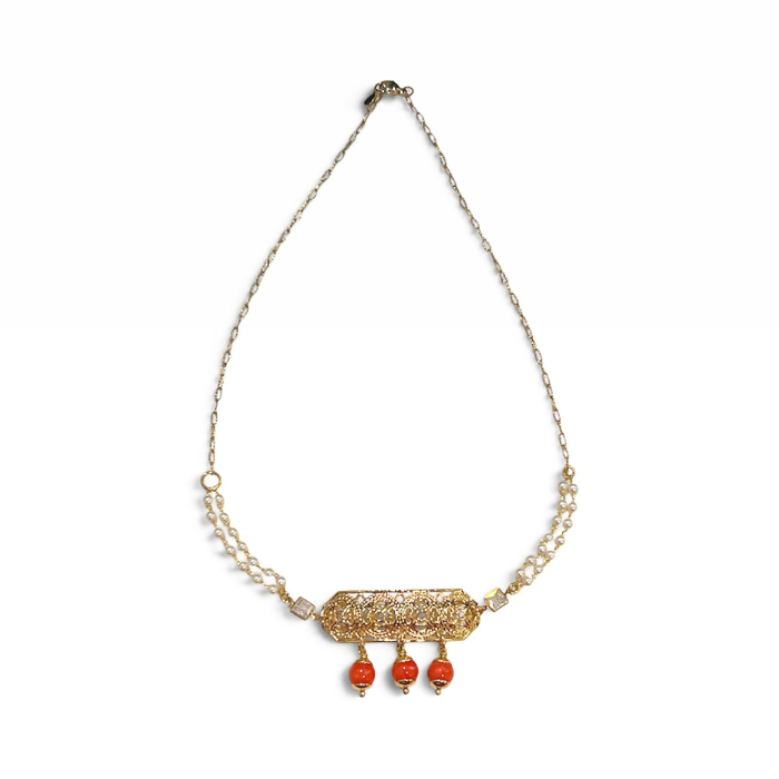 Collier Totem Orange