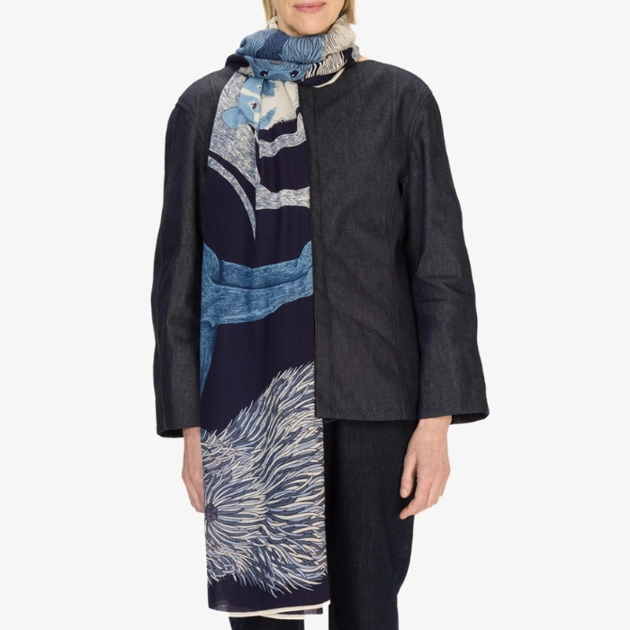 Echarpe Toutou Bleu Marine