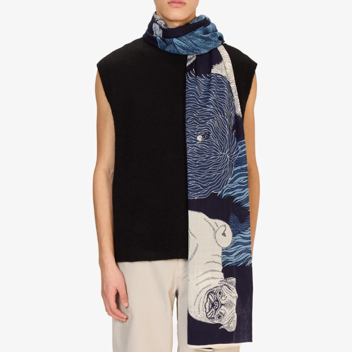 Echarpe Toutou Bleu Marine