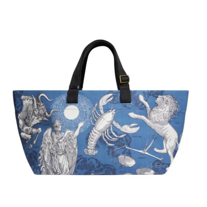 Large Blue Astrology Tote