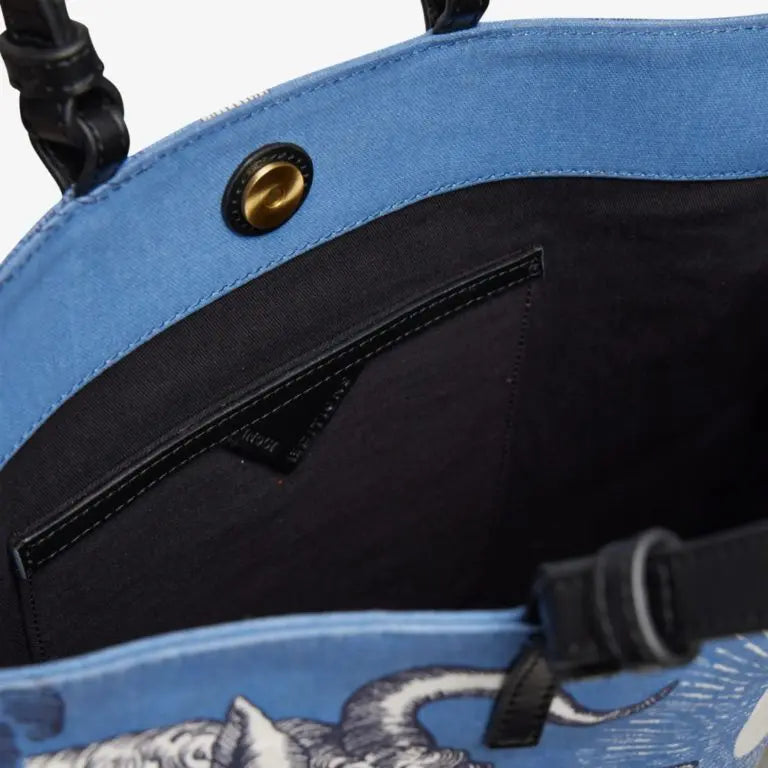 Large Blue Astrology Tote