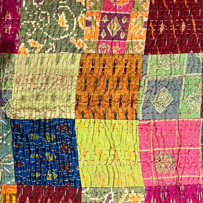 Plaid Patchwork Soie 1