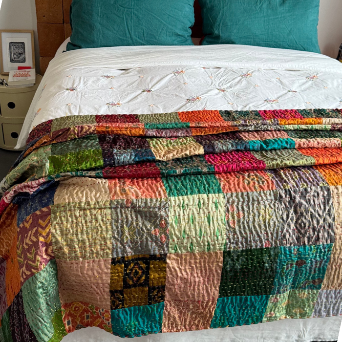 Plaid Patchwork Soie 2