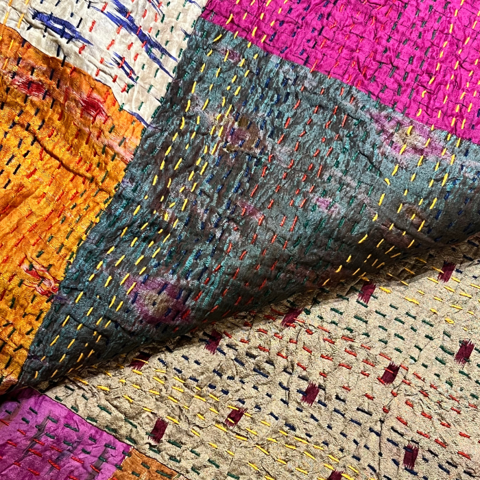 Plaid Patchwork Soie 4