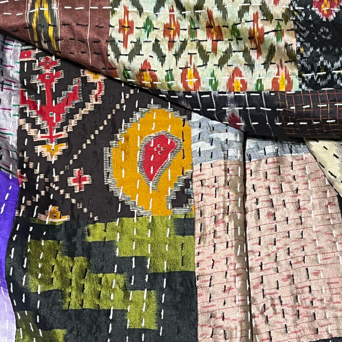 Plaid Patchwork Soie 6