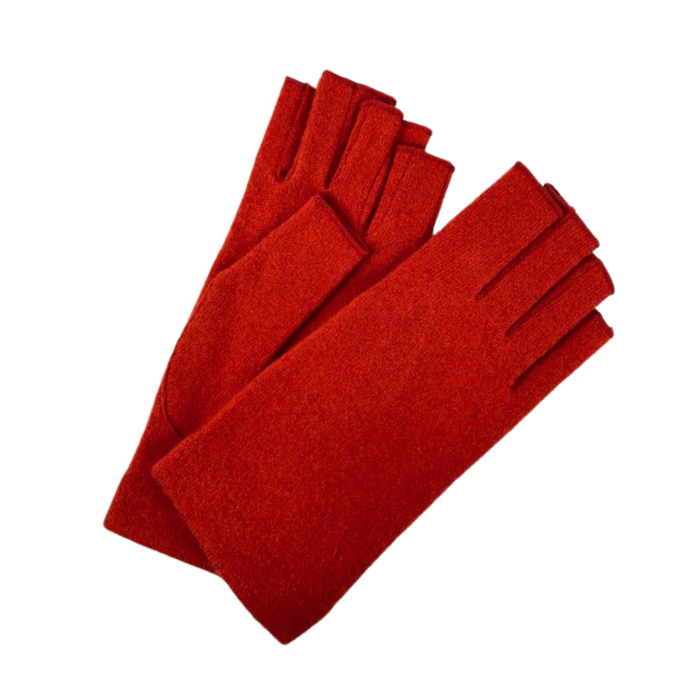 Mitaines Demi-doigts Rouge