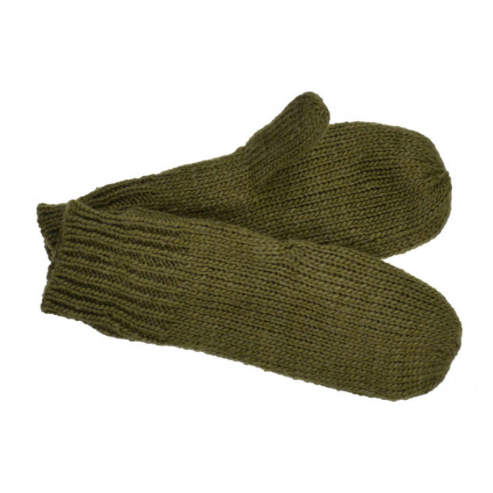 Moufles Tricot Olive