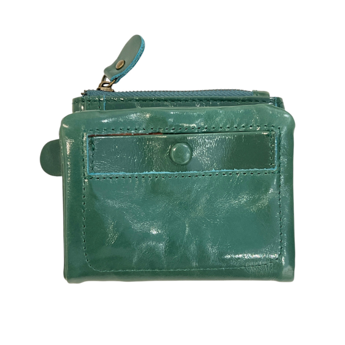 Porte-Monnaie Cuir Vert