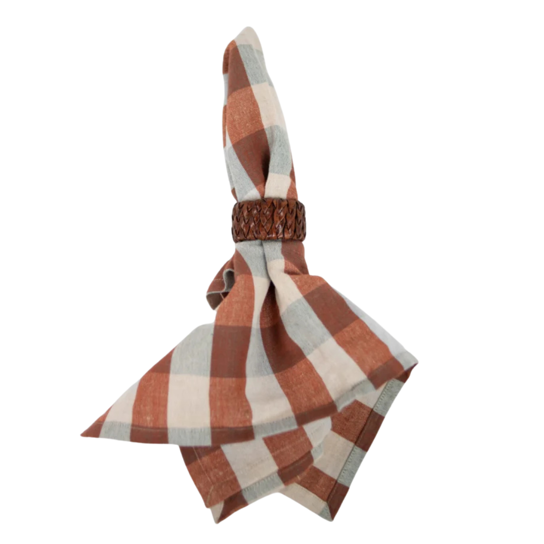 2 Ronds de Serviette Cuir