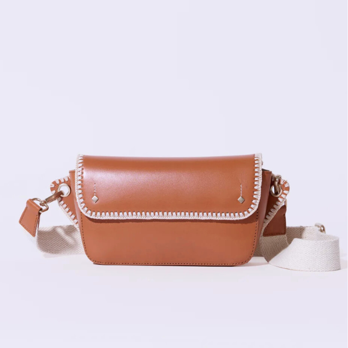 Sac Emilie Camel Brodé