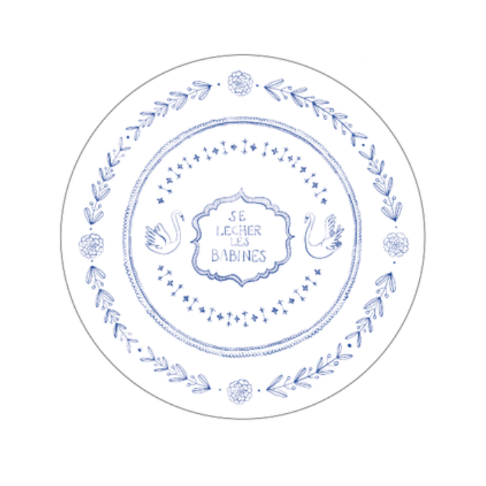 Set de 4 Assiettes Dictons