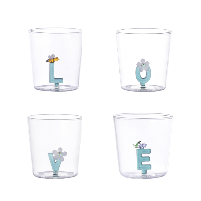 Set de 4 Verres Love
