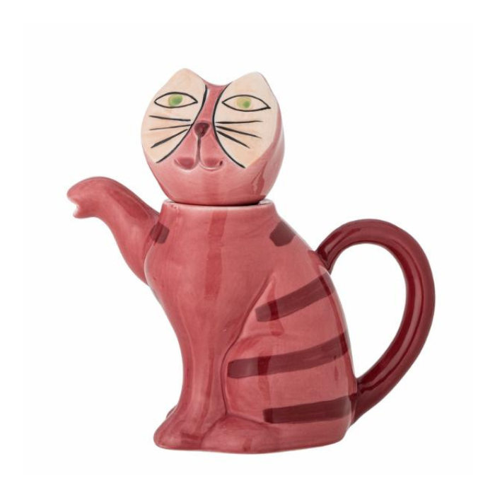 Théière Chat Rose