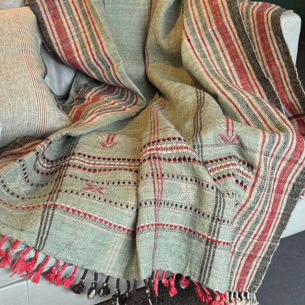 Tissage Amande & Rouge