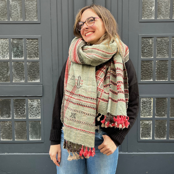 Tissage Amande & Rouge