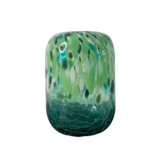 Green Speckled Vase