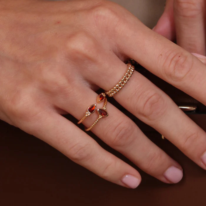 Bague Wilma Grenat