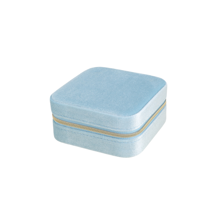 Boite Bijoux Velours Bleu