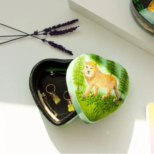Boite Cœur Lion
