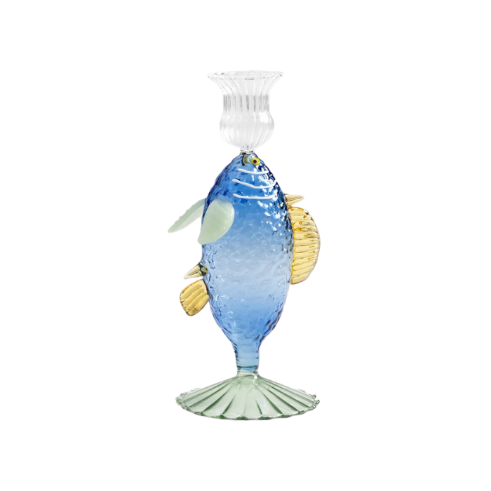 Bougeoir Poisson Bleu
