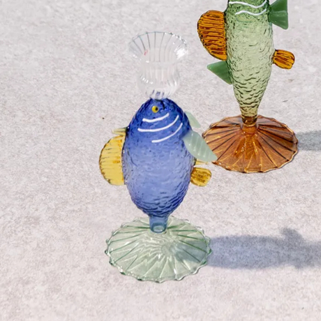 Bougeoir Poisson Bleu