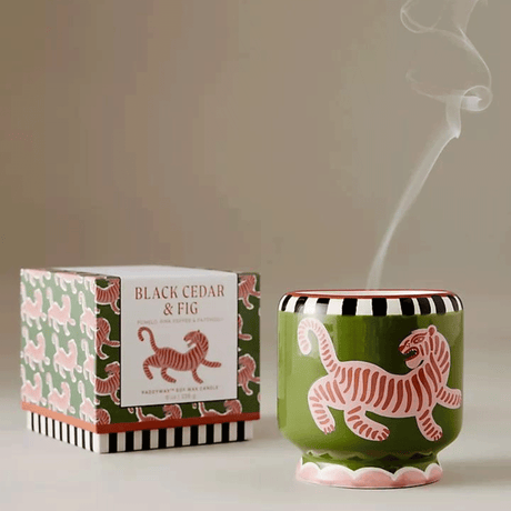 Bougie céramique tigre