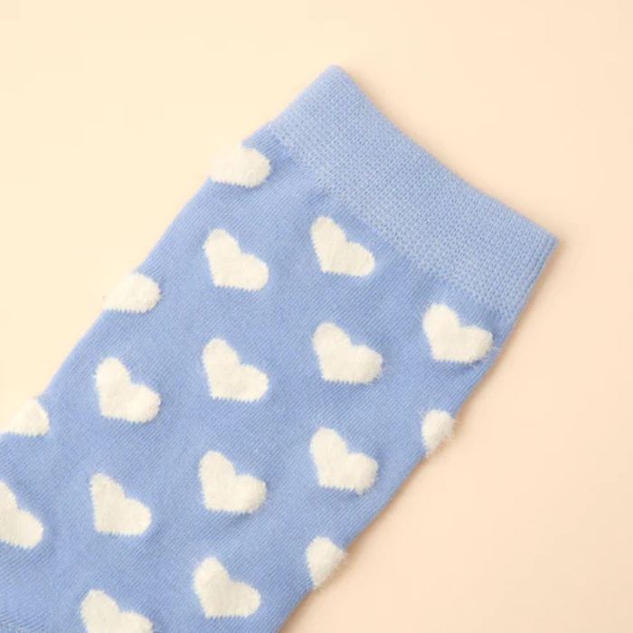 Chaussettes Coeur Blanc