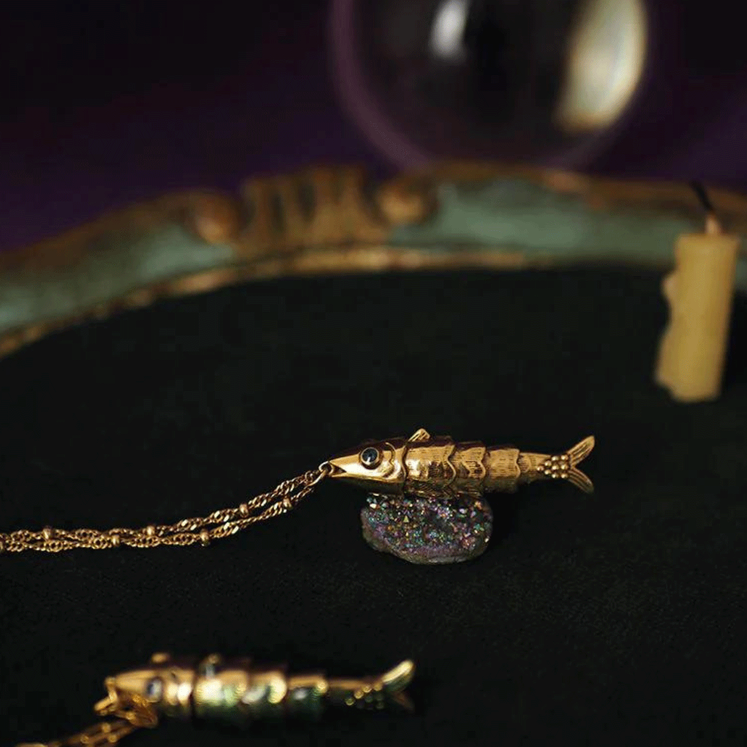 Collier Sacha Poisson Doré