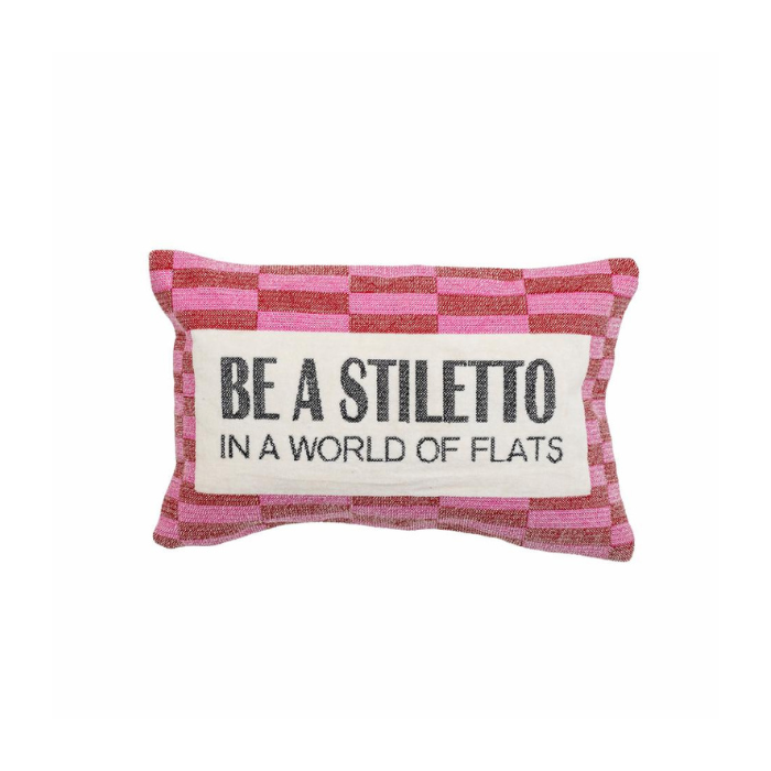 Coussin Be A Styletto Rose