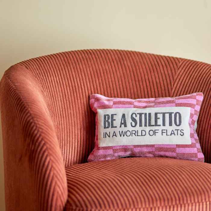 Coussin Be A Styletto Rose